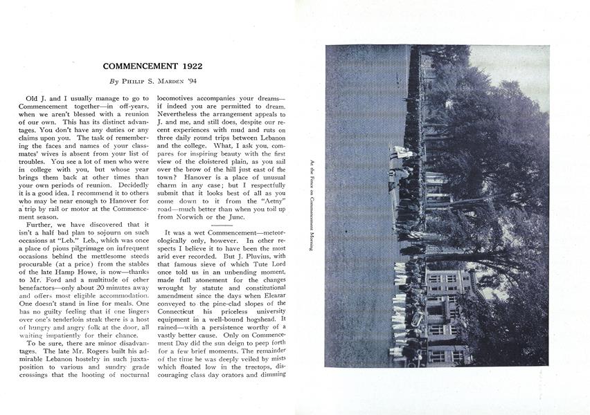 COMMENCEMENT 1922