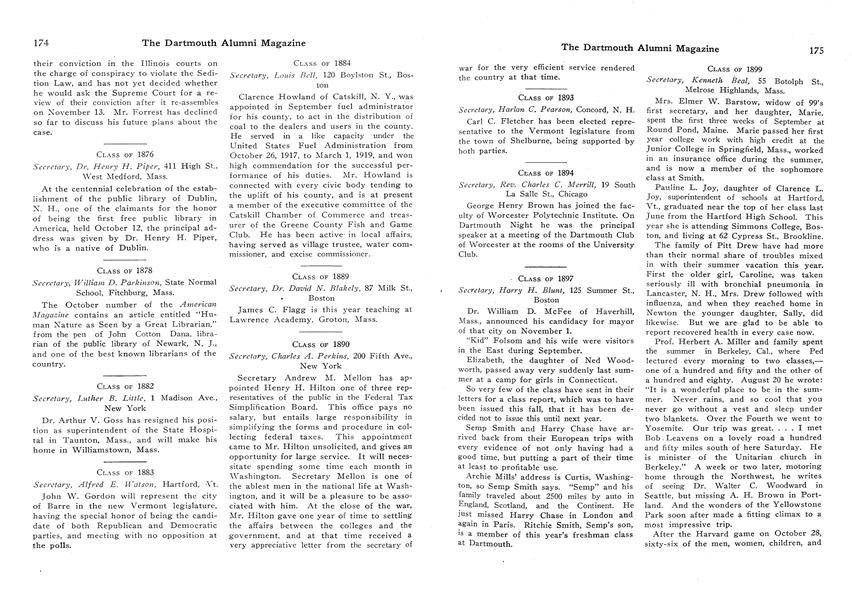 CLASS OF 1899