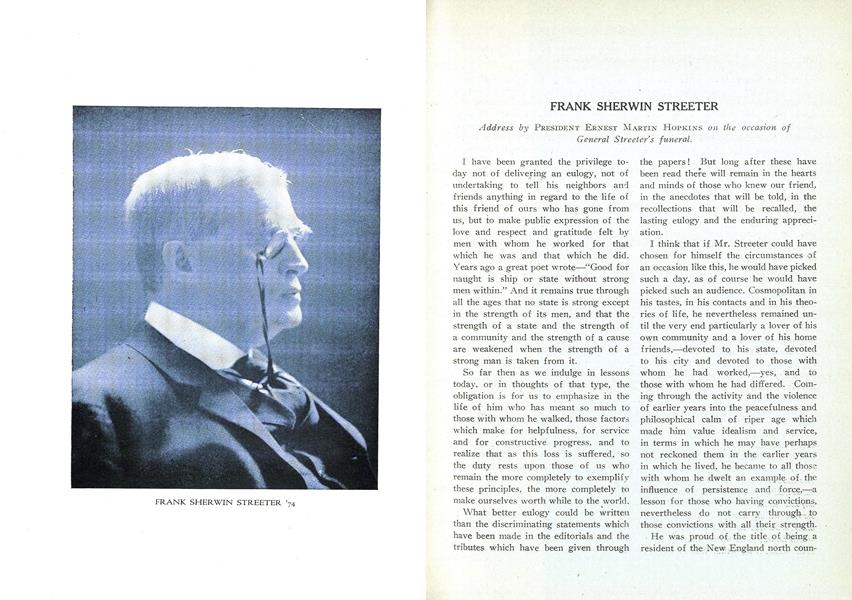FRANK SHERWIN STREETER