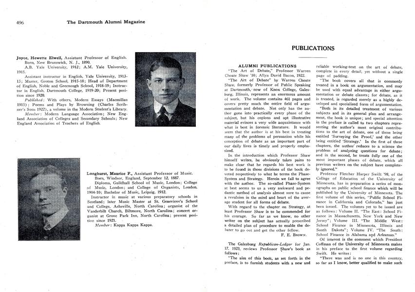 ALUMNI PUBLICATIONS