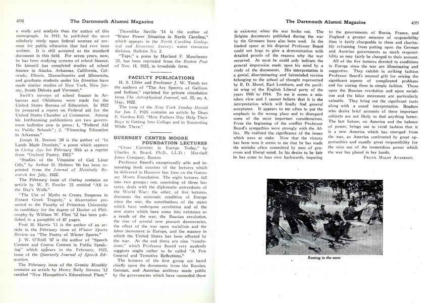 GUERNSEY CENTER MOORE FOUNDATION LECTURES