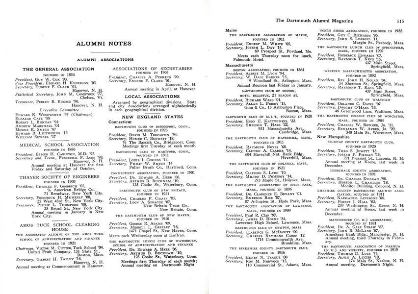 THAYER SOCIETY OF ENGINEERS