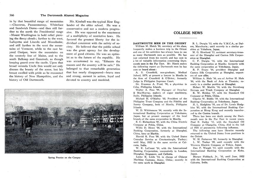 DARTMOUTH MEN IN THE ORIENT