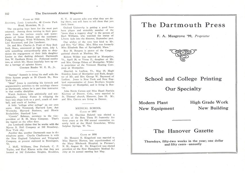 CLASS OF 1895