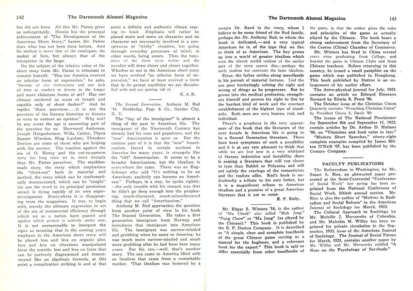 FACULTY PUBLICATIONS