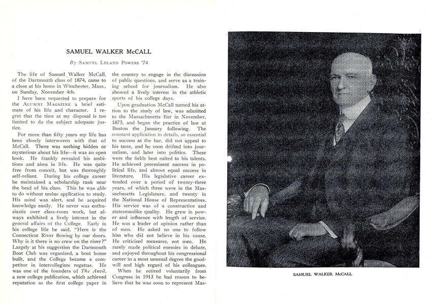 SAMUEL WALKER McCALL