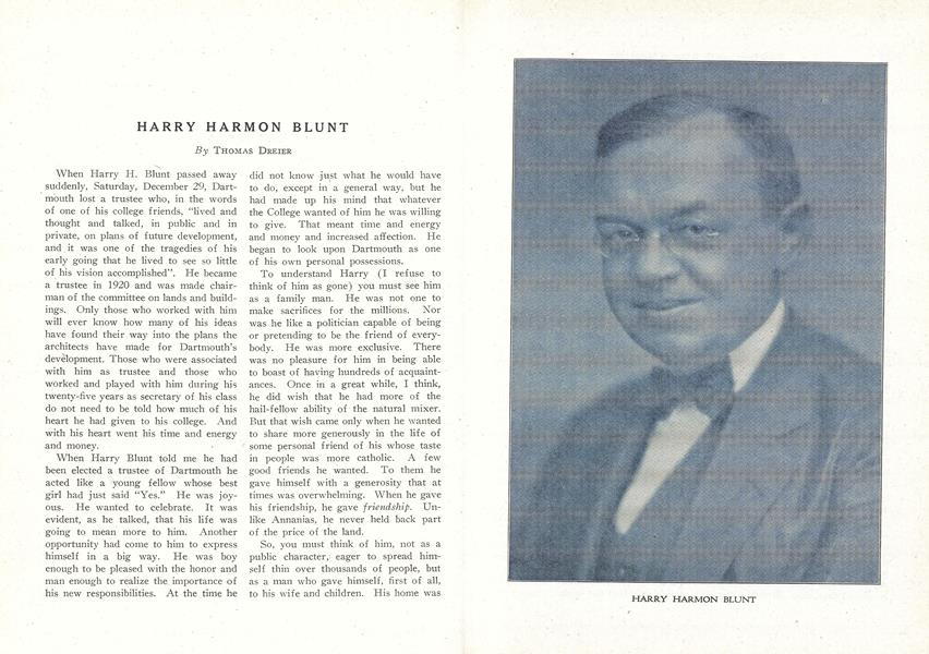 HARRY HARMON BLUNT