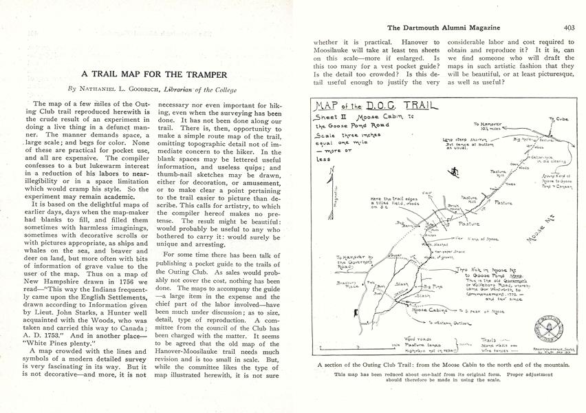 A TRAIL MAP FOR THE TRAMPER