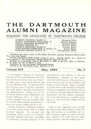May, 1924 | Dartmouth Alumni Magazine