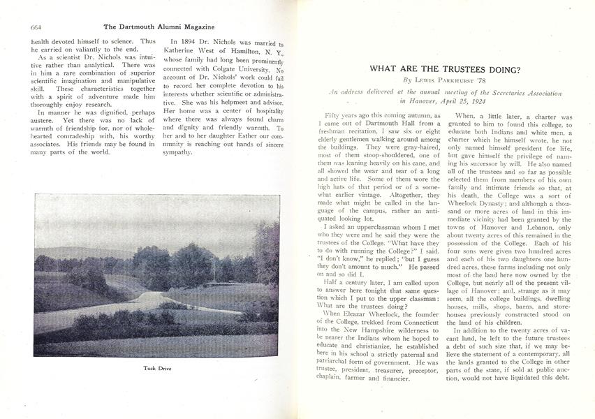 WHAT ARE THE TRUSTEES DOING?
