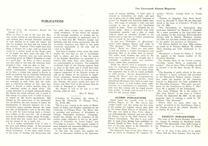 ALUMNI PUBLICATIONS