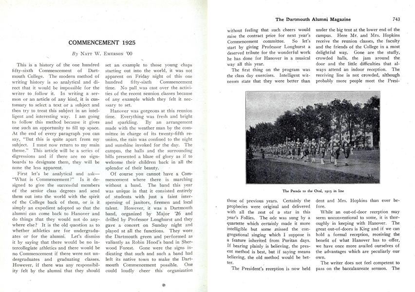 COMMENCEMENT 1925