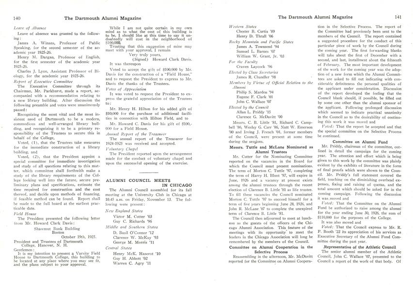 Committee on Alumni Fund