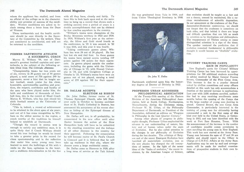 DR. DALLAS ACCEPTS ELECTION AS BISHOP