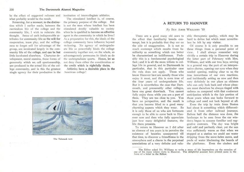 A RETURN TO HANOVER