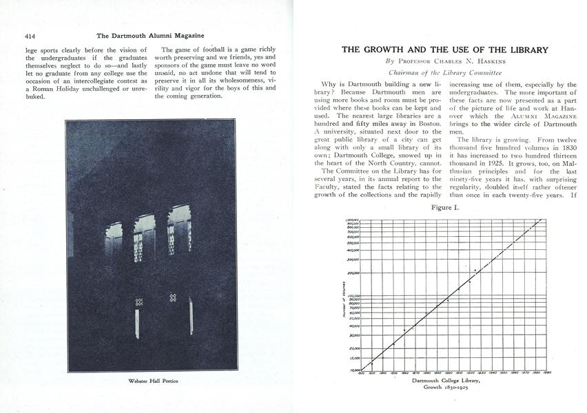 THE GROWTH AND THE USE OF THE LIBRARY