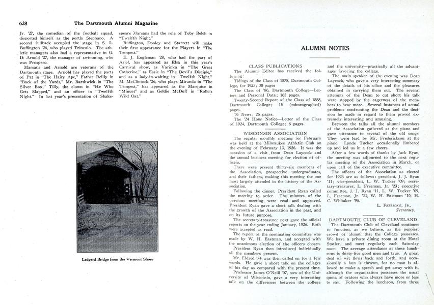 DARTMOUTH CLUB OF CLEVELAND