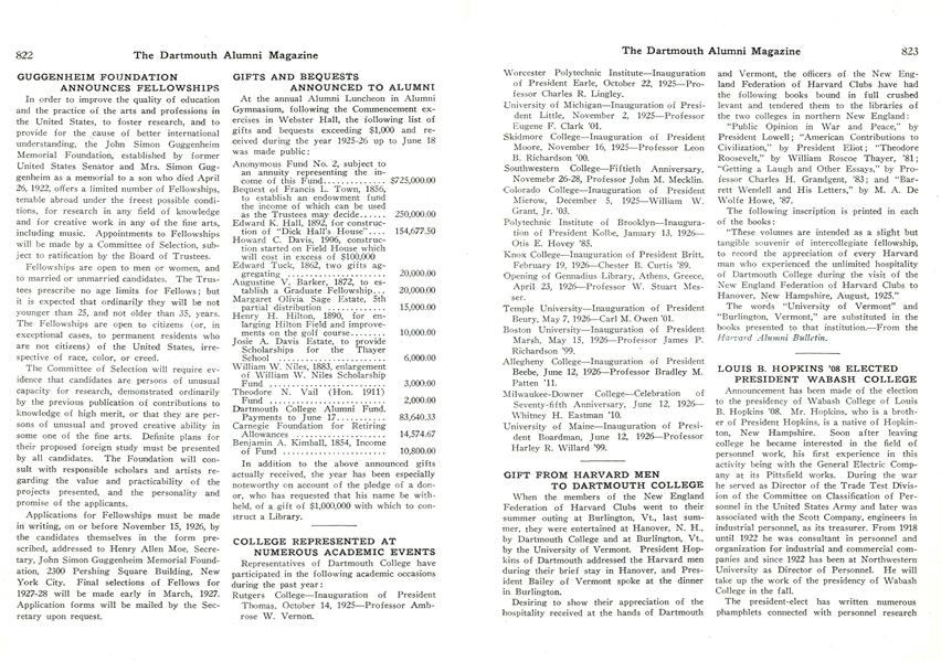 COLLEGE REPRESENTED AT NUMEROUS ACADEMIC EVENTS