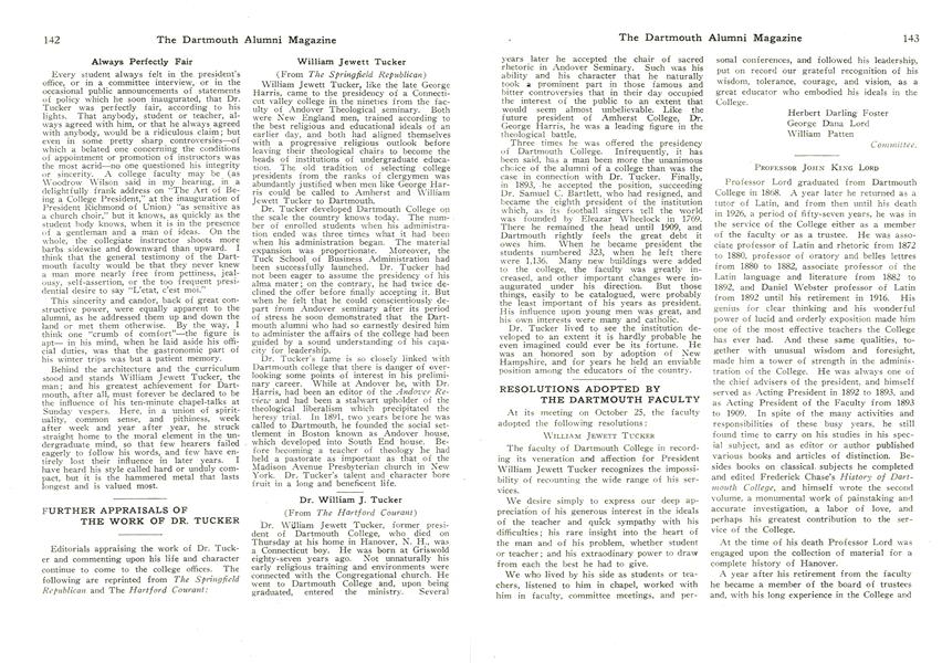 RESOLUTIONS ADOPTED BY THE DARTMOUTH FACULTY