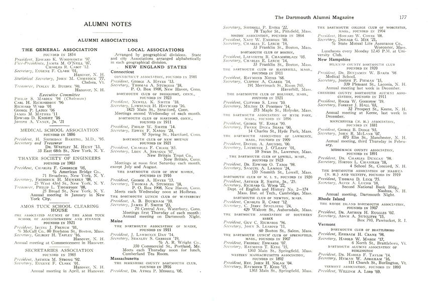 ALUMNI ASSOCIATIONS