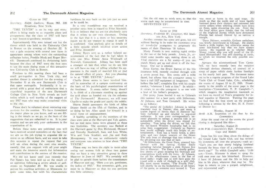 Class of 1918 | Dartmouth Alumni Magazine | DECEMBER 1926