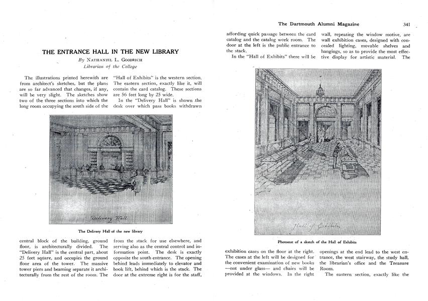 THE ENTRANCE HALL IN THE NEW LIBRARY