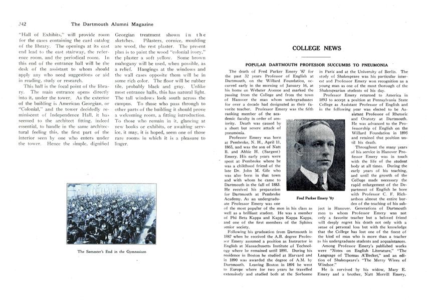 COLLEGE NEWS