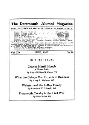 JUNE, 1927 | Dartmouth Alumni Magazine