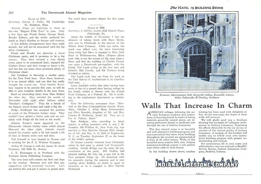 Class of 1924, Dartmouth Alumni Magazine