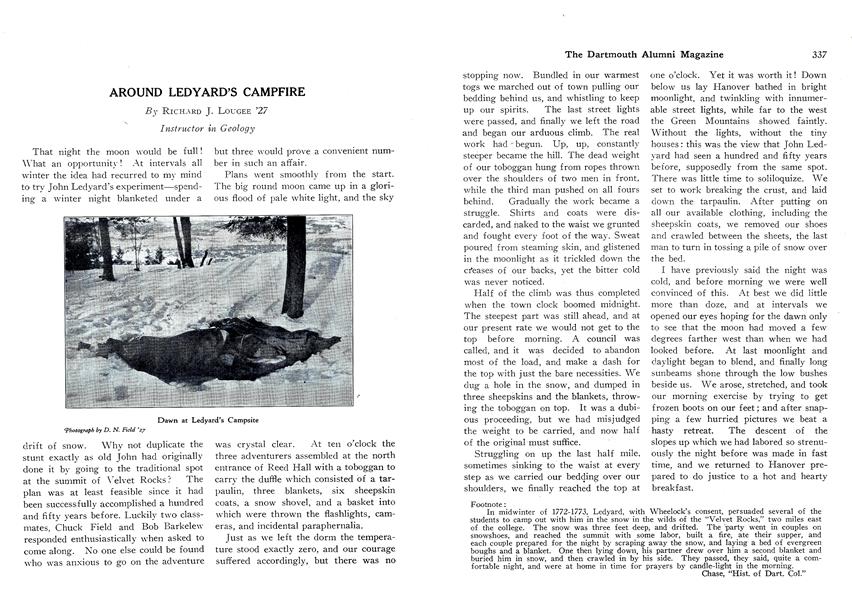 AROUND LEDYARD'S CAMPFIRE