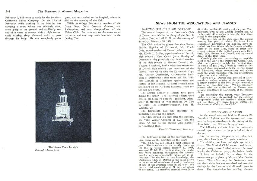 DARTMOUTH CLUB OF DETROIT