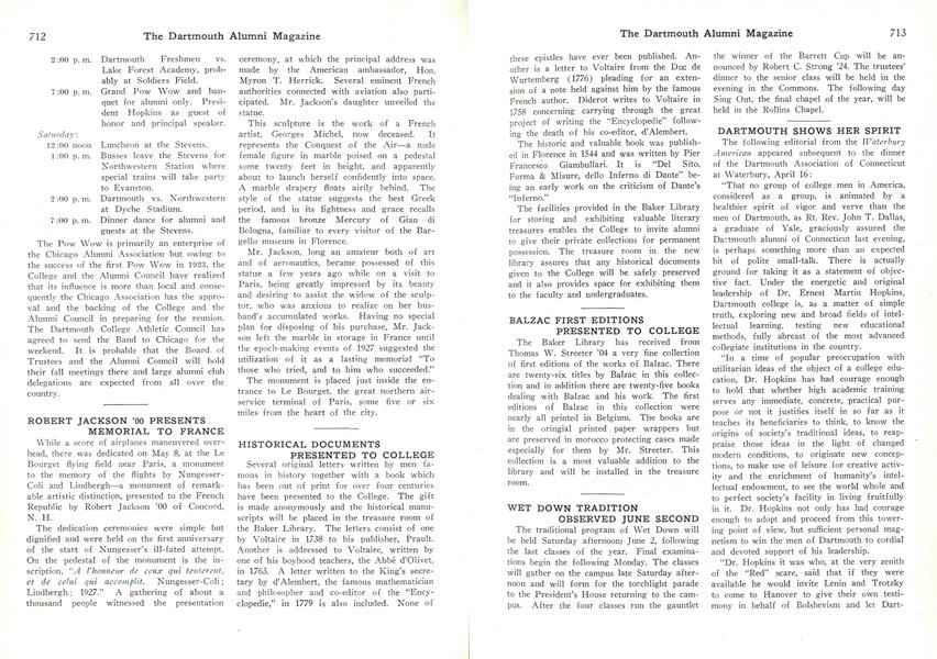 HISTORICAL DOCUMENTS PRESENTED TO COLLEGE