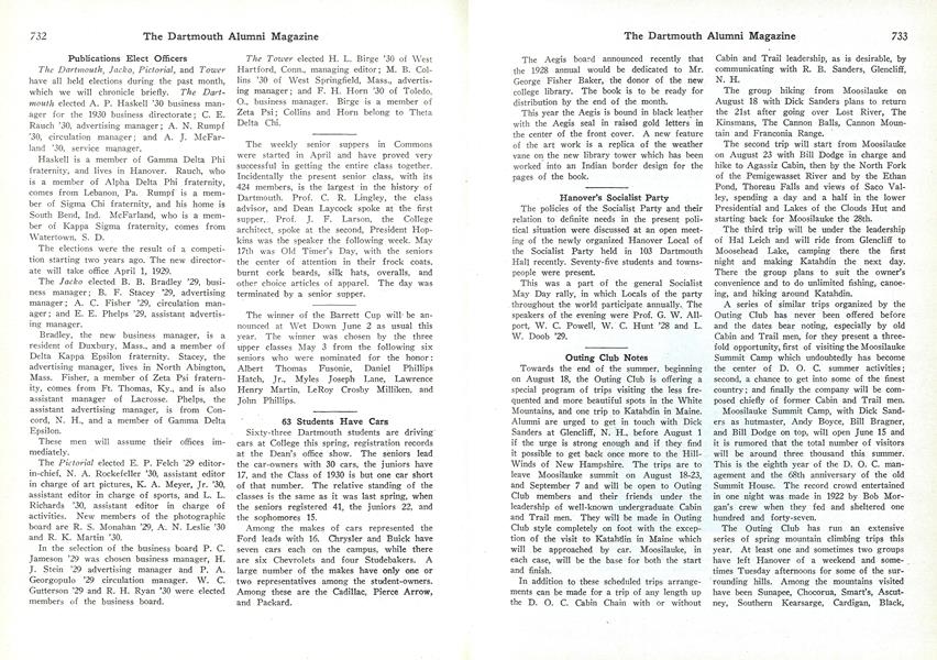 Outing Club Notes