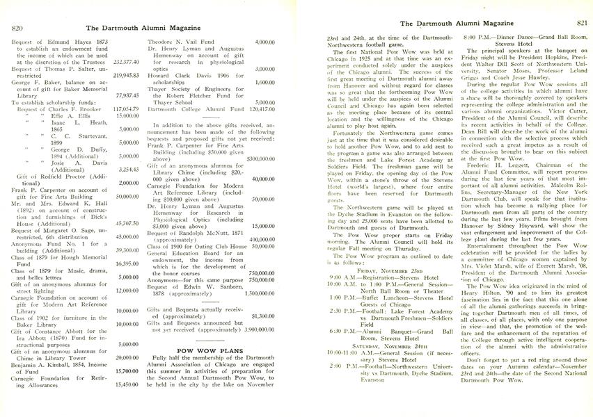 POW WOW PLANS