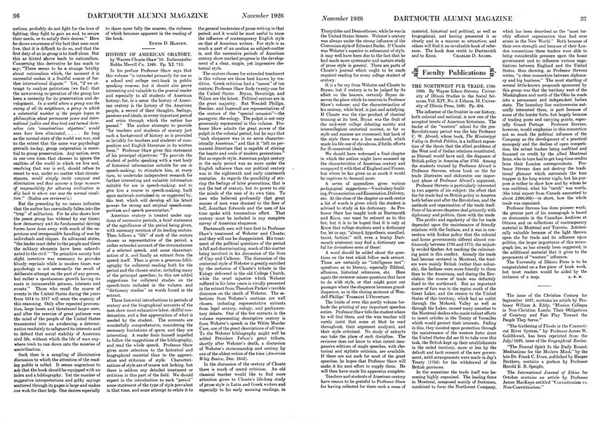 HISTORY OF AMERICAN ORATORY