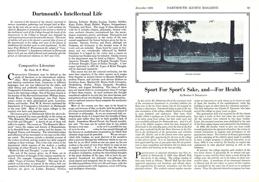 Sport for Sport's Sake, and—for Health