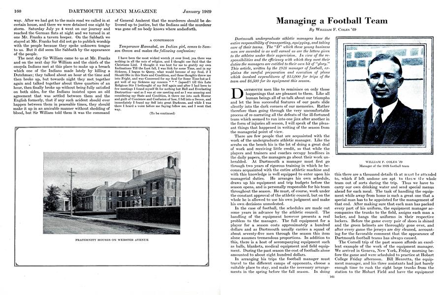 Managing a Football Team