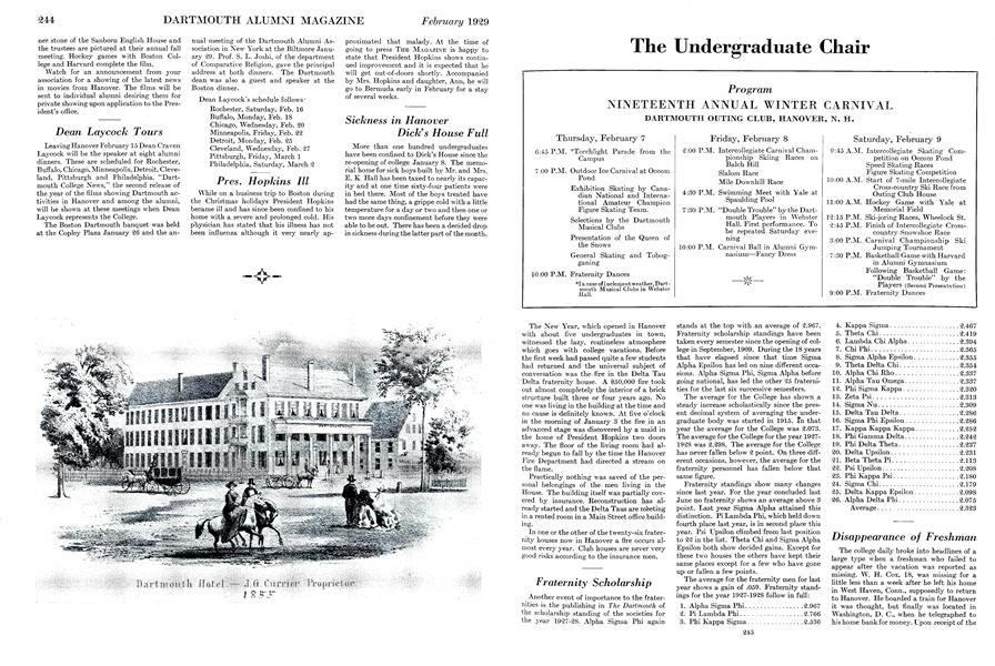 Pres. Hopkins Ill