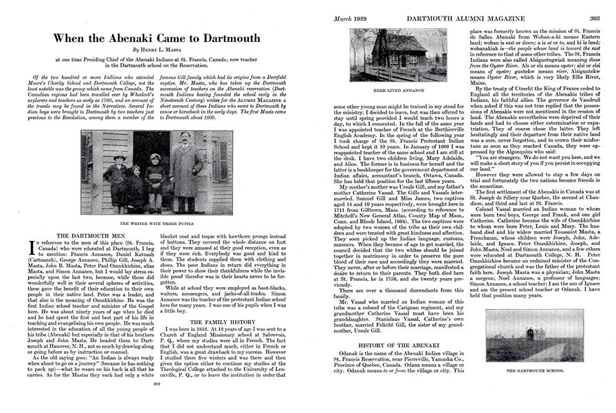 When the Abenaki Came to Dartmouth