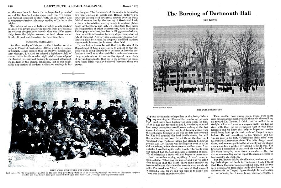 The Burning of Dartmouth Hall