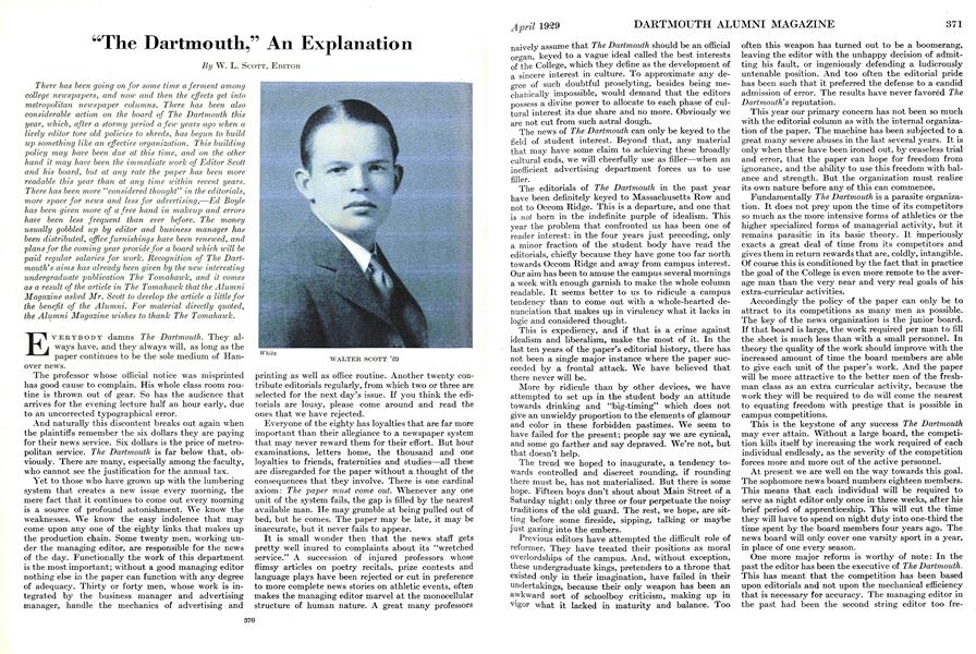 "The Dartmouth," An Explanation
