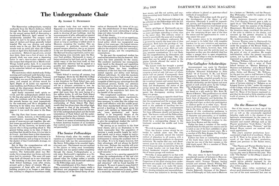 The Undergraduate Chair