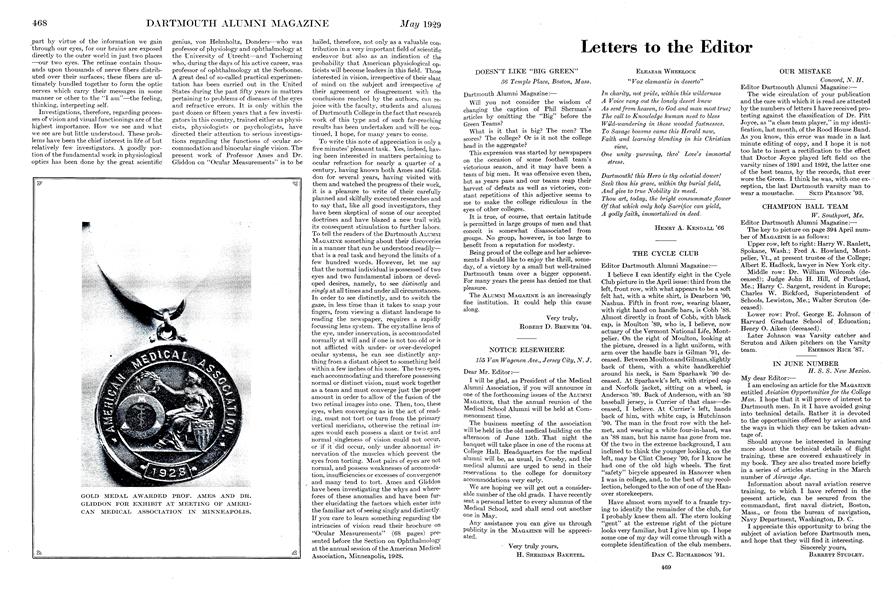 Letters to the Editor