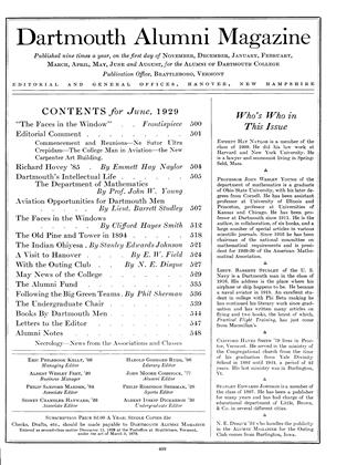 June 1929 | Dartmouth Alumni Magazine