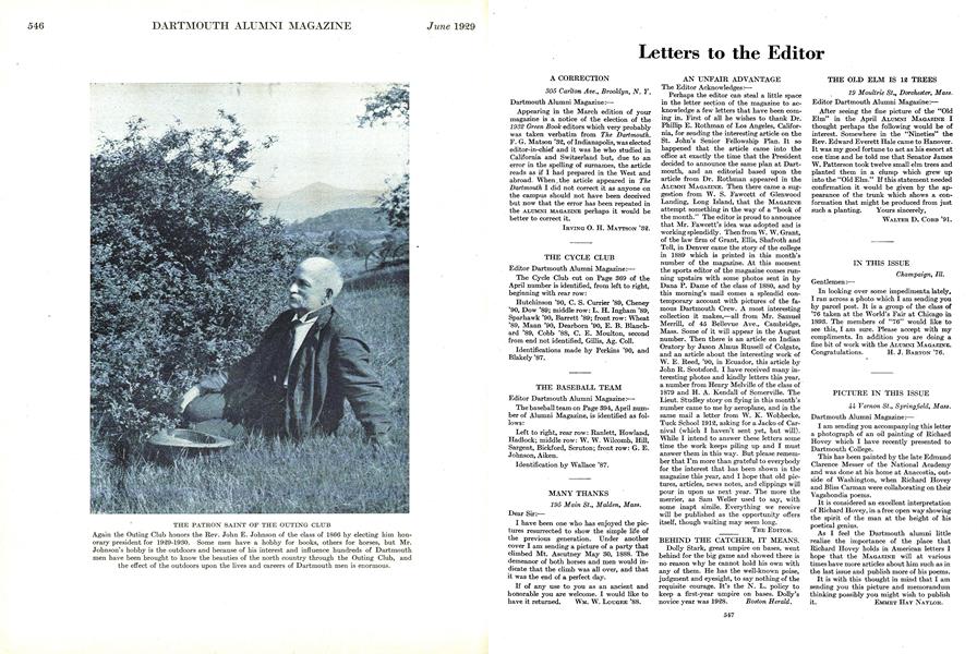 Letters to the Editor