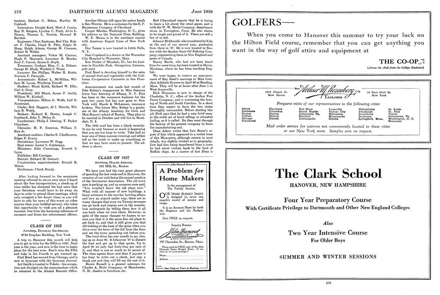 CLASS of 1927