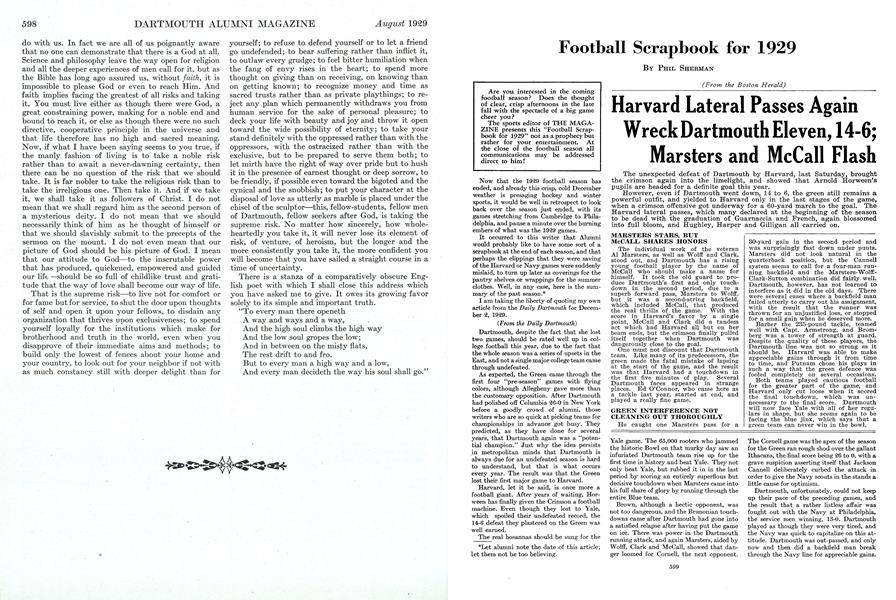Football Scrapbook for 1929