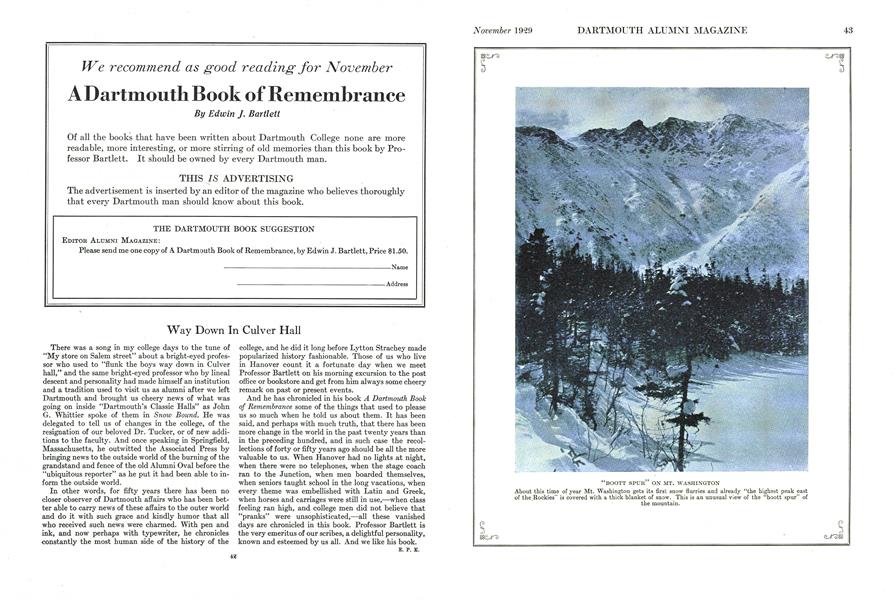 "BOOTT SPUR" ON MT. WASHINGTON