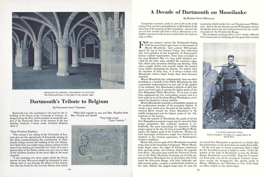 A Decade of Dartmouth on Moosilauke