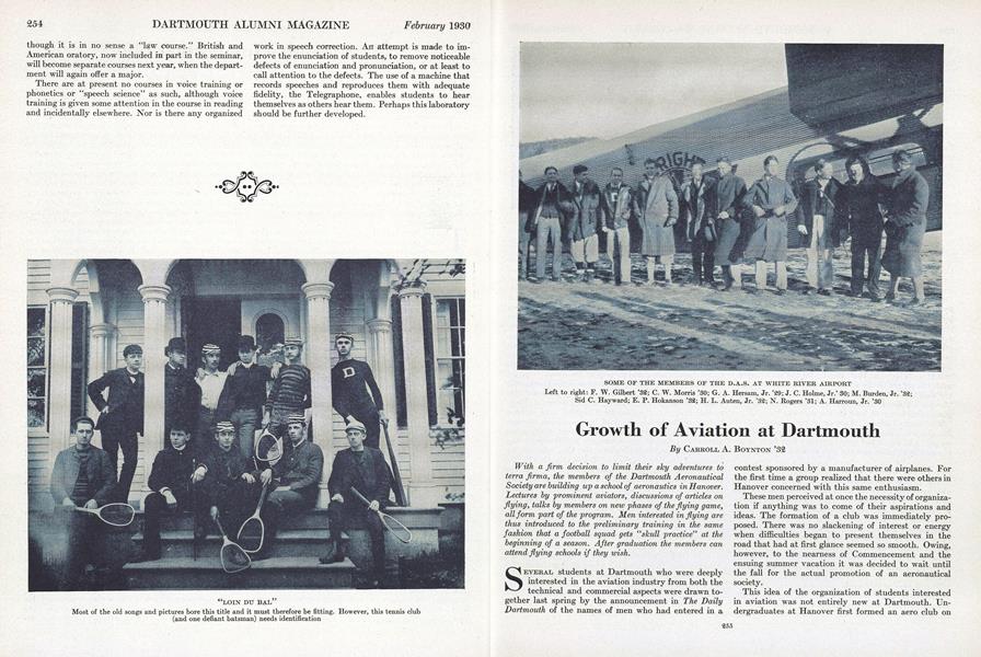 Growth of Aviation at Dartmouth